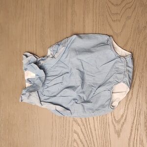 Chloe girls denim onesie